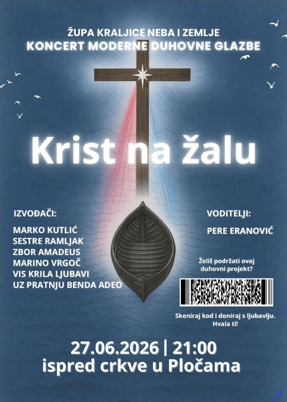 Plakat — Koncert duhovne glazbe "Krist na žalu"